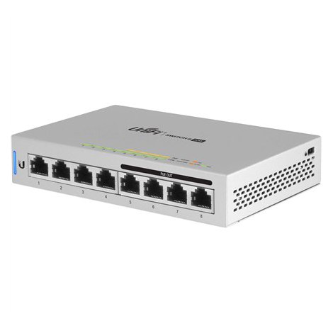 Ubiquiti | Switch | Unifi US-8-60W | Web managed | Desktop | 1 Gbps (RJ-45) ports quantity 8 | SFP ports quantity | PoE ports qu